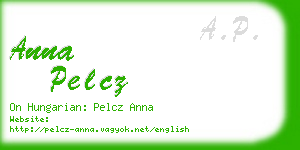 anna pelcz business card
